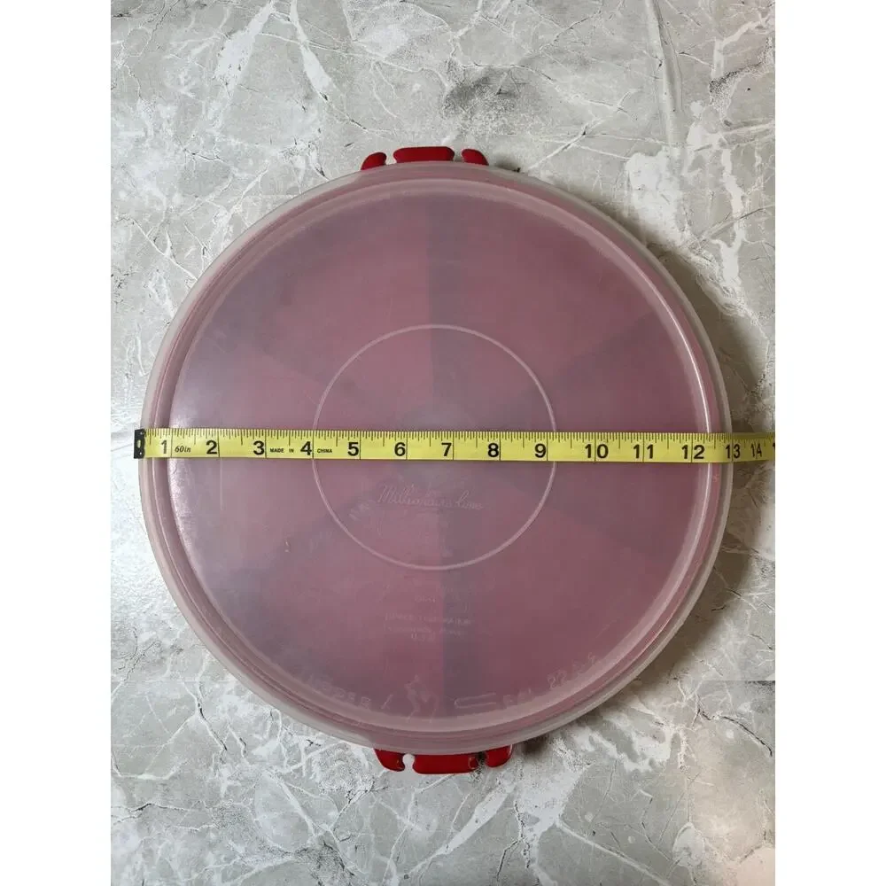 Tupperware‎ Tray 6 Section 405-1 With Tupper Seal Lid 224-2 Red Millionaire Line